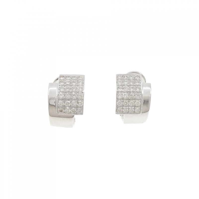 K18WG Pave Diamond Earrings/Studs 1.05CT - Hàng hiệu Chính hãng 875186