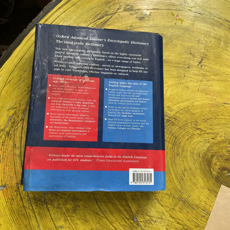 OXFORD ADVANCED LEARNER’S ENCYCLOPEDIC DICTIONARY  603317