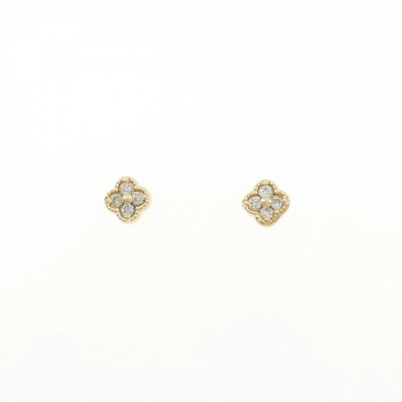 Bông tai kim cương hoa K18YG 0.10CT - Hàng hiệu chính hãng 866355