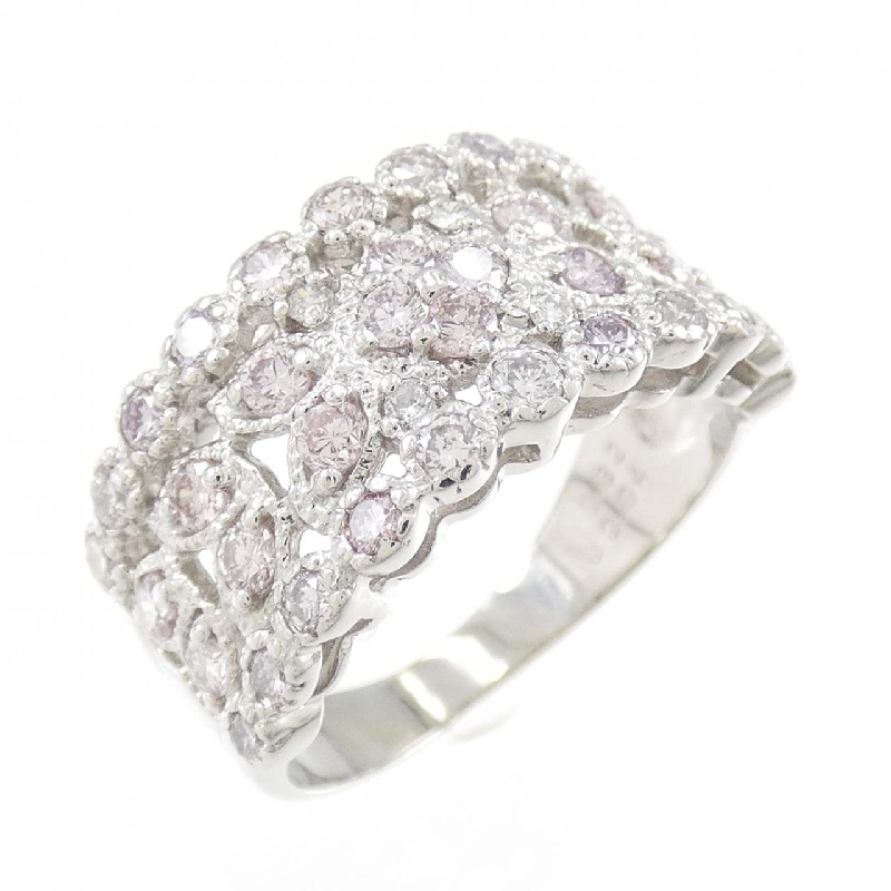 Nhẫn kim cương hồng PT900 0.82CT 670812