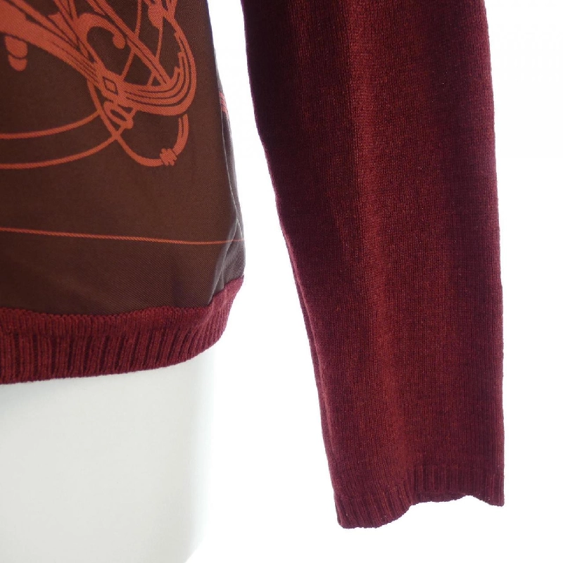 【Vintage】HERMES EX-LIBRIS Tulle Rêne. Áo khoác cardigan 633841