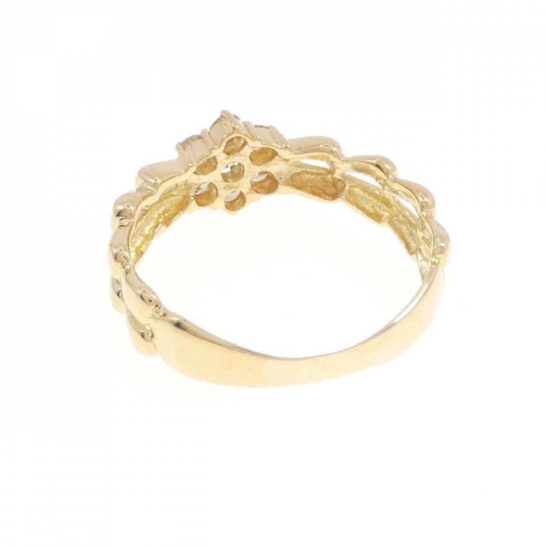 Nhẫn kim cương hoa K18YG 0.30CT 669130