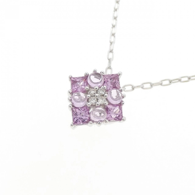 K18WG Sapphire Necklace 0.36CT - Hàng hiệu Authentic 858870