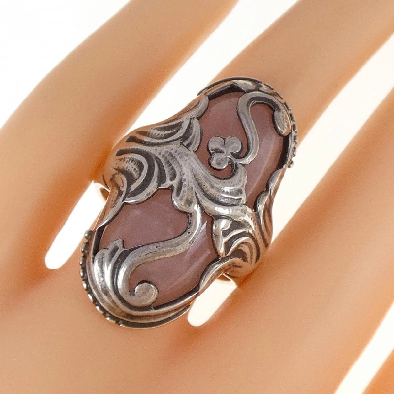 Nhẫn Rose Quartz George Jensen - Hàng hiệu Authentic 838451