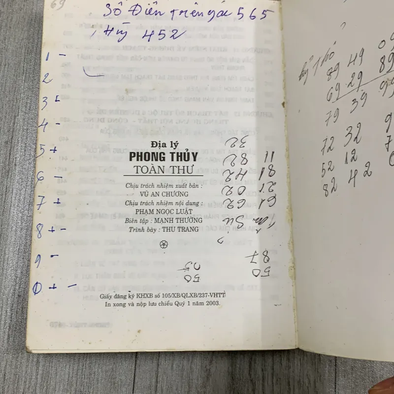 Địa lý phong thuỷ toàn thư - trần văn hải. 1b2 689743
