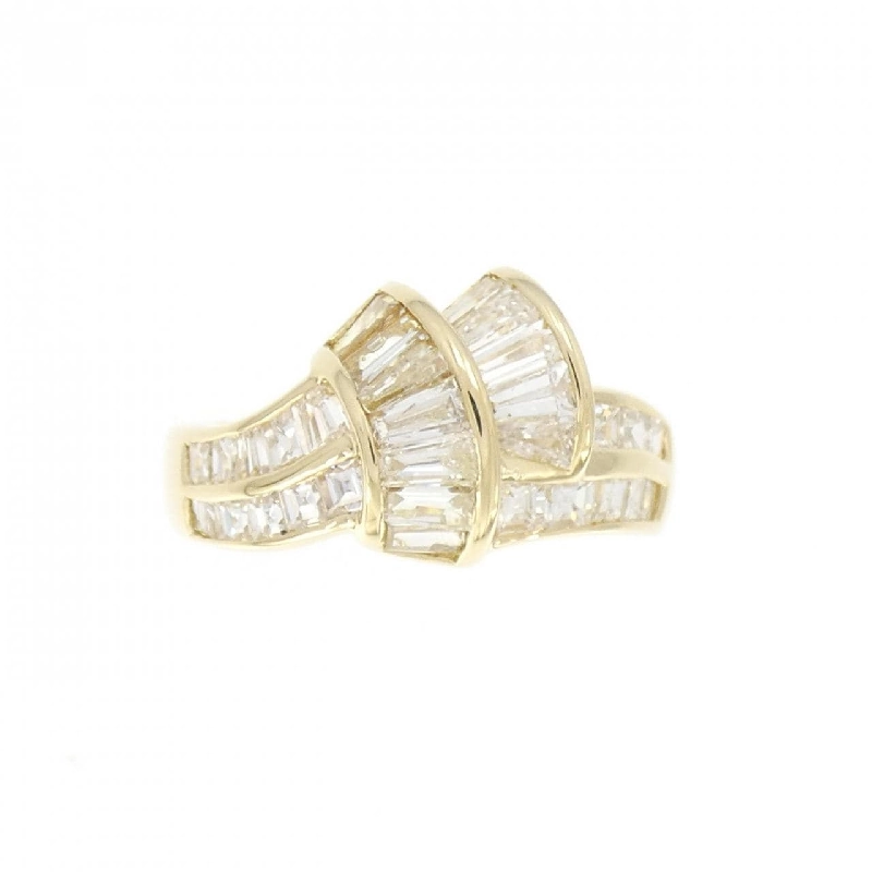 Nhẫn kim cương K18YG 1.36CT 673240