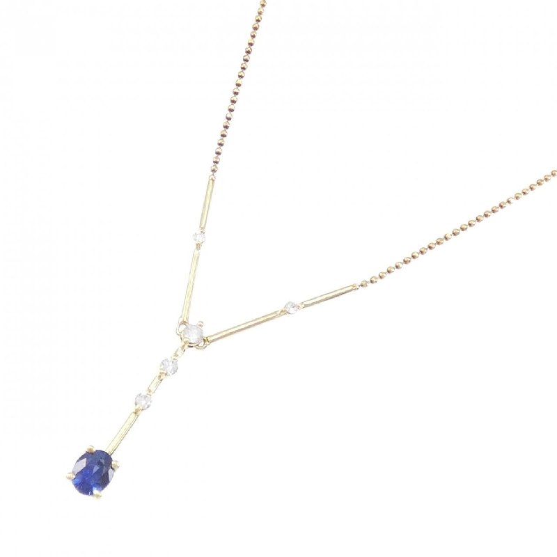 K18YG Sapphire Necklace 0.48CT - Hàng hiệu Authentic 859070