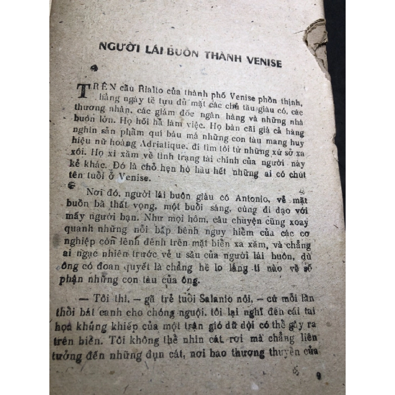 Người Lái Buôn Thành Venise mới 50% ố vàng, rách trang lẫn bìa 1986 Shakespeare HPB0906 SÁCH VĂN HỌC 914811
