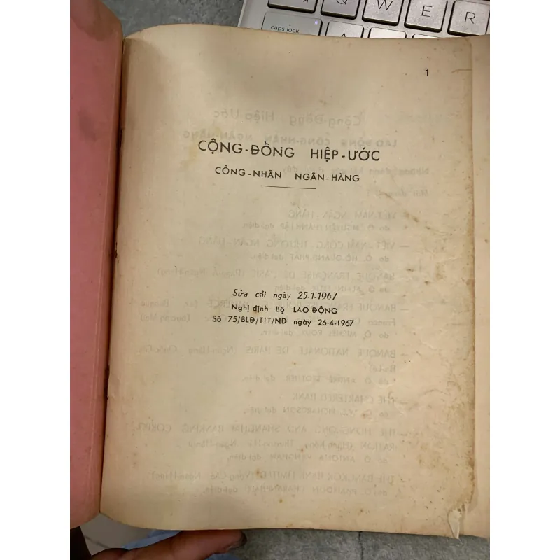 CỘNG ĐỒNG HIỆP ƯỚC LAO ĐỘNG CÔNG NHÂN NGÂN HÀNG 931250