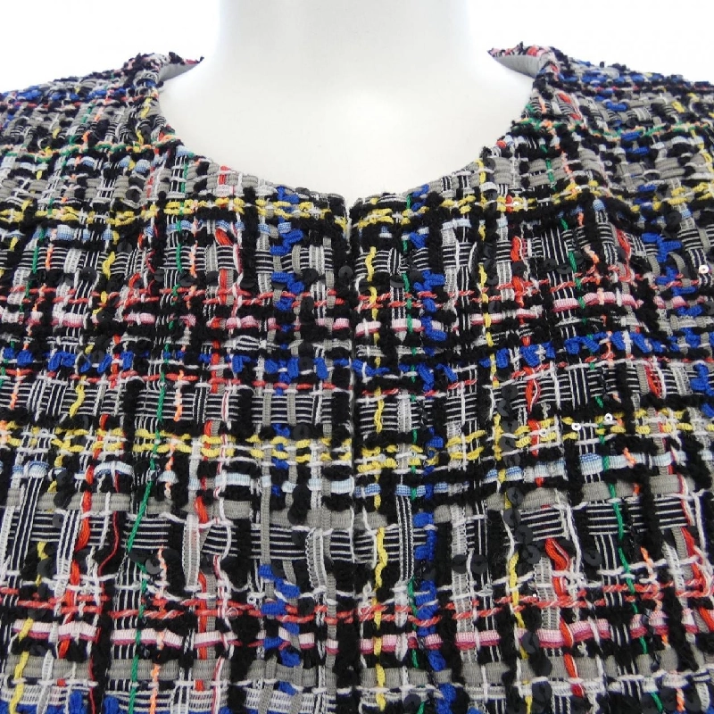 Áo khoác không cổ CHANEL P74013V65562 627426