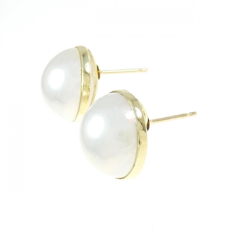 K18YG Mabe Pearl Earrings - Hàng hiệu Authentic 876768