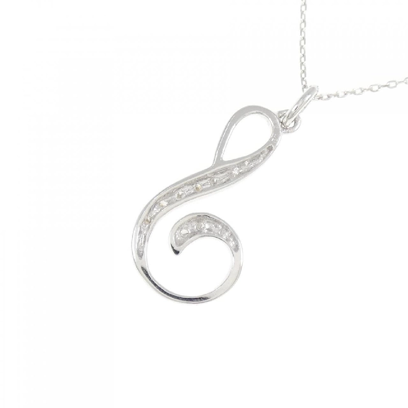 K18WG Dây chuyền kim cương - Hàng hiệu Authentic 861986