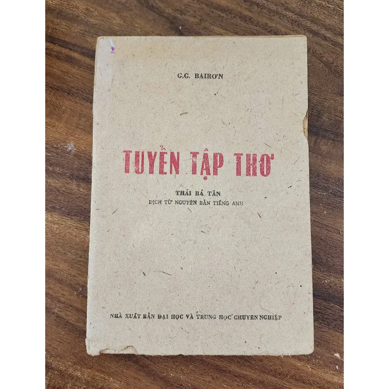 Tuyển tập thơ của Nam tước/nhà thơ người Anh  George Gordon Byron 724887