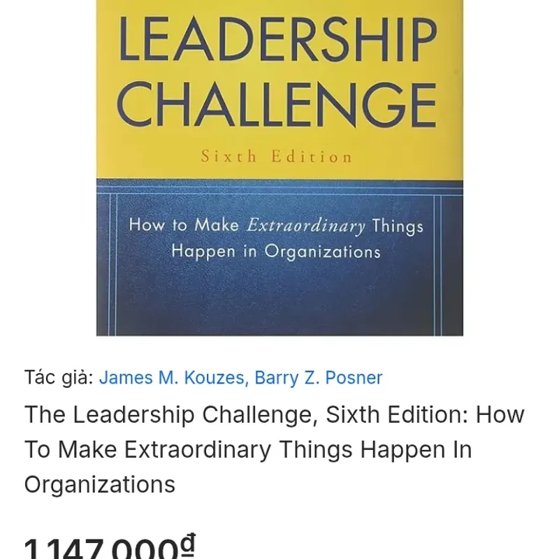 The leadership challenge 6th edition - Jim Kouzes and Barry Posner- Sách Tiếng Anh 566728