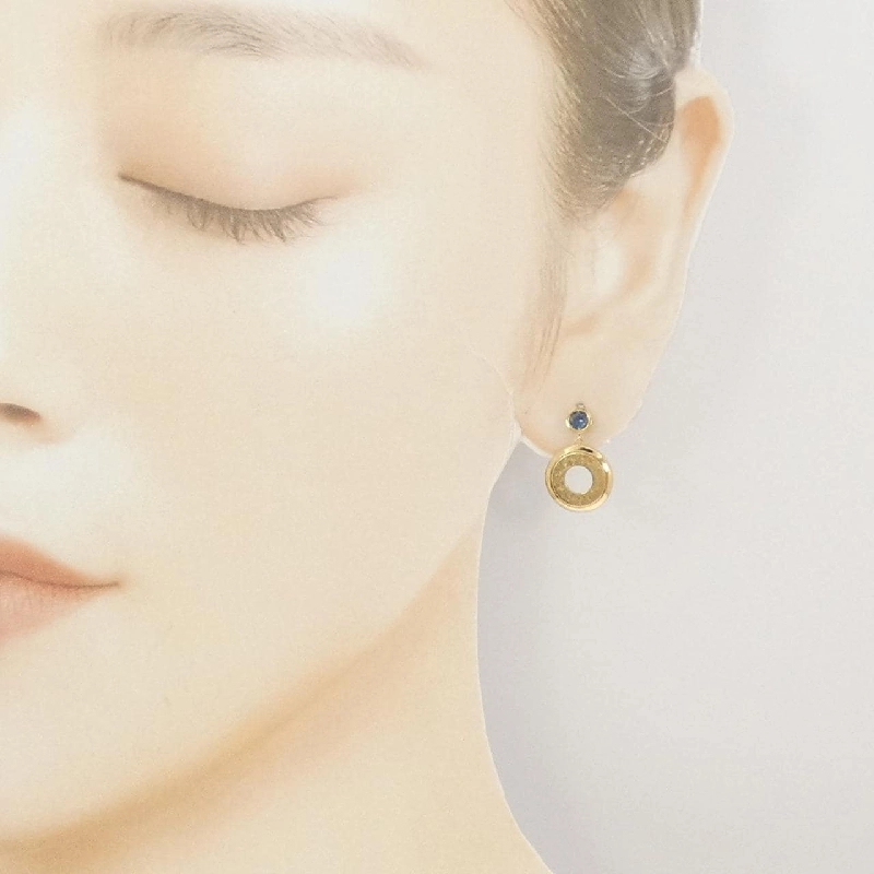 K18YG Sapphire Earrings - Hàng hiệu Authentic 868416