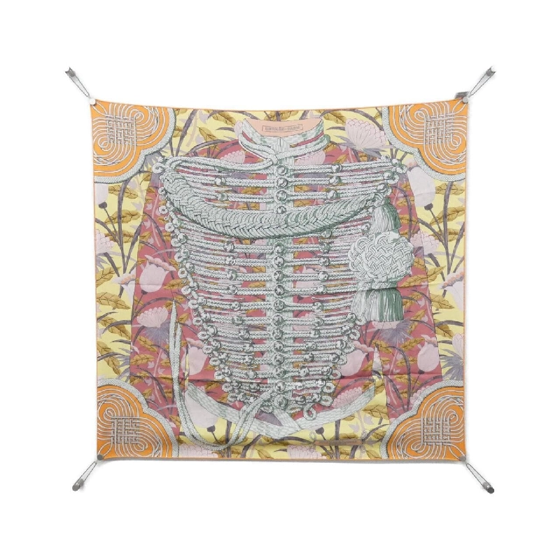 Khăn lụa hai mặt BRANDEBOURGS FLEURIS của Hermès 625550