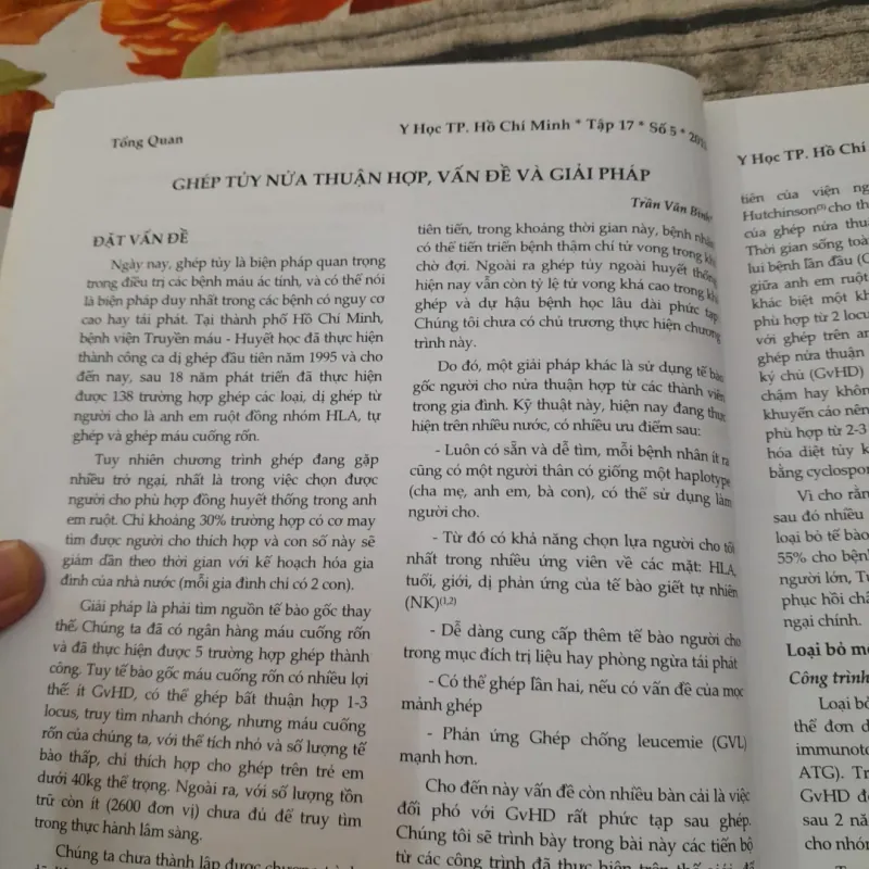 Y Học TpHCM. ĐH Y Dược- Chuyên đề Truyền máu Huyết học số 5 .2013. 778147