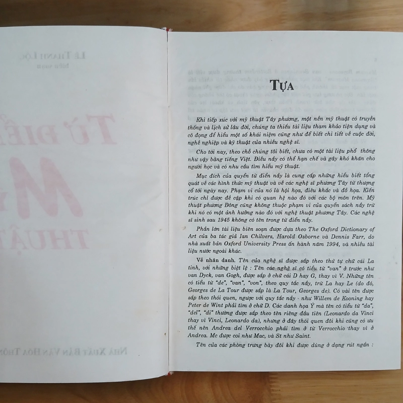 Từ Điển Mỹ Thuật (Art Dictionary) - Lê Thanh Lộc biên soạn 548571