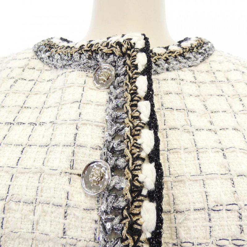 Jacket không cổ CHANEL LOOK4 P79364V71556 25S - Hàng hiệu Chính hãng 819842