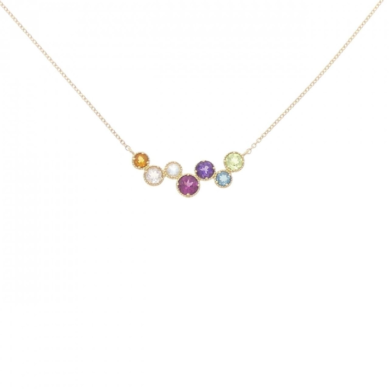 K18YG Mặt dây chuyền đá màu - Hàng hiệu Chính hãng 857825