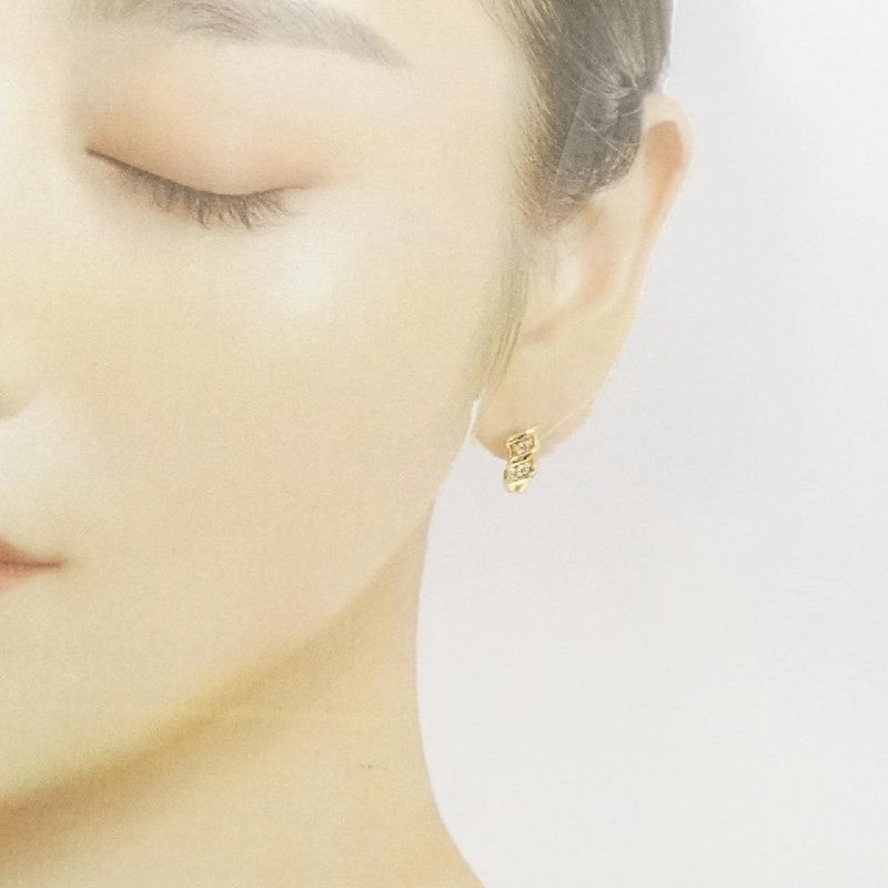 K18YG Bông tai kim cương 0.10CT - Hàng hiệu Chính hãng 874993