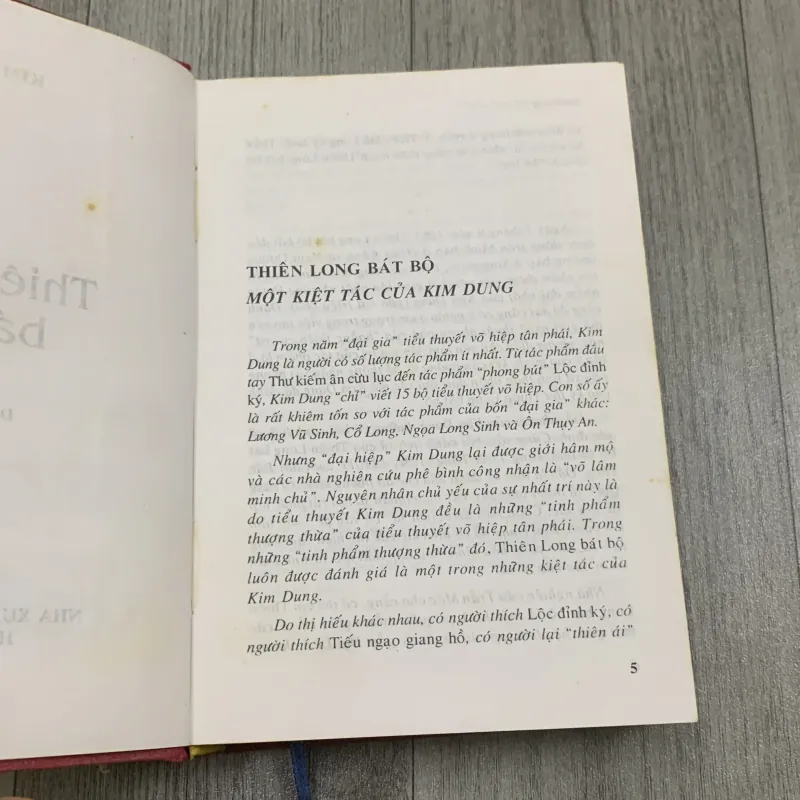 Thiên long bát bộ - kim dung. Tập 1. Bìa cứng. 1b2 989547