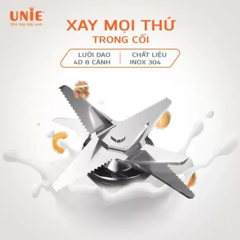 Máy làm sữa hạt UNIE V6S – Chuẩn êm, chuẩn khỏe, chuẩn ngon! 722636