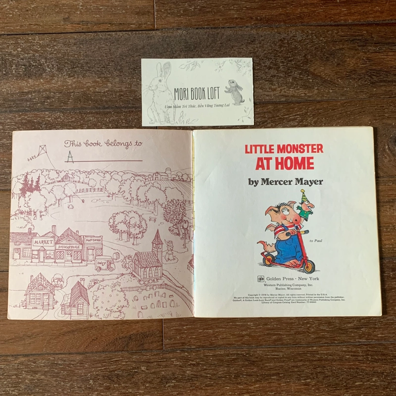 Sách tranh tiếng anh Little Monster at Home, Used, Minh họa cổ điển 478683