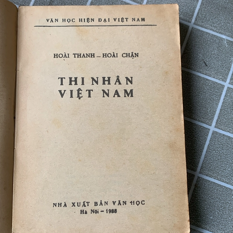 Thi nhân Việt Nam, Hoài Thanh - Hoài Chân, in năm 1988 386801