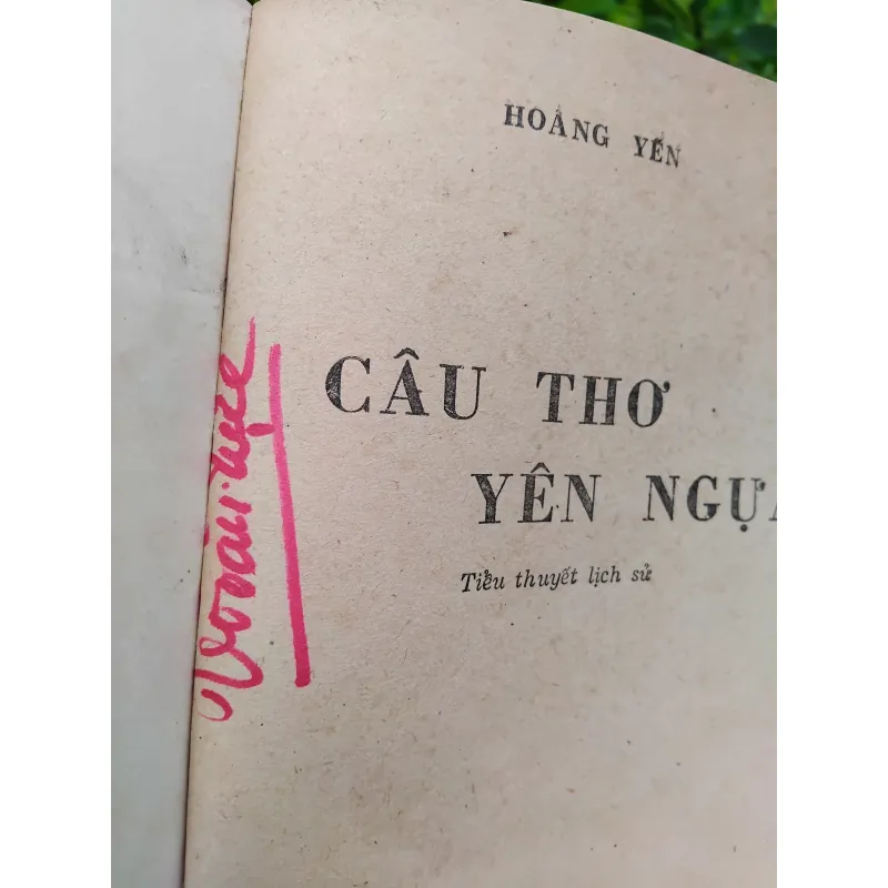 Câu thơ yên ngựa tiểu thuyết lịch sử của Hoàng Yến 999660