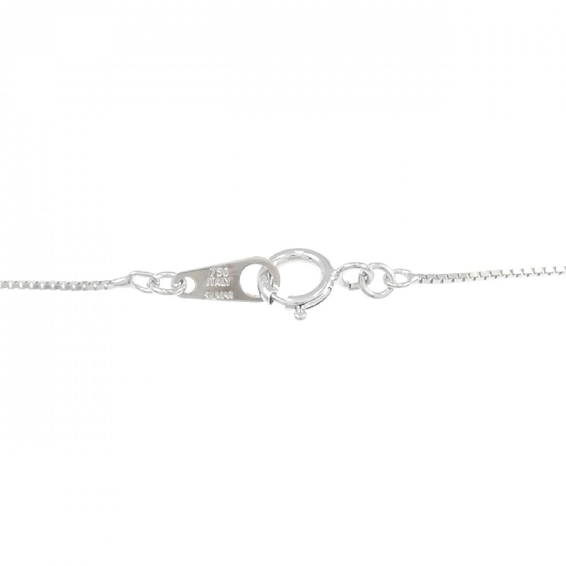 K18WG/750WG Solitaire Diamond Necklace 0.20CT - Hàng hiệu Chính hãng 859740