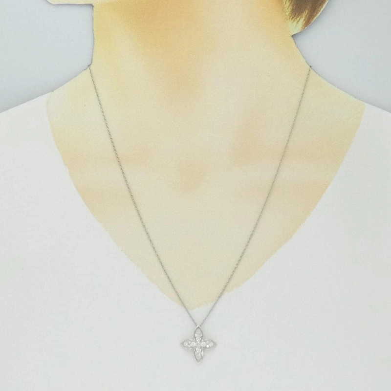 Dây chuyền kim cương hoa PT950/PT850 0.55CT - Hàng hiệu Chính hãng 846151