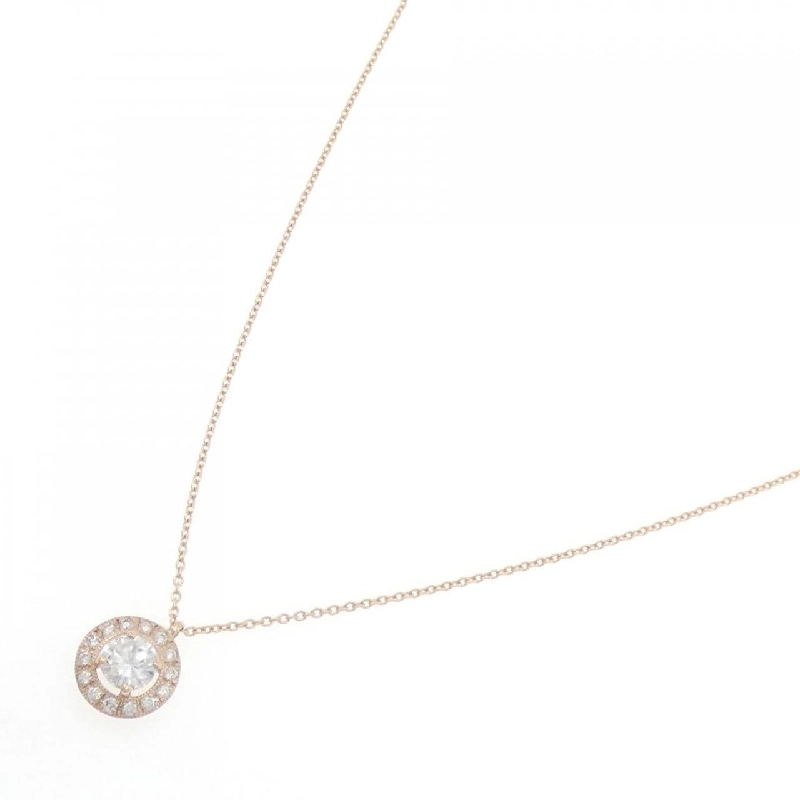 K18PG Dây chuyền kim cương 0.306CT H SI1 Tốt - Hàng hiệu Chính hãng 875346