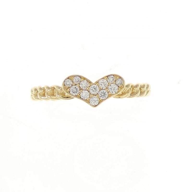 Nhẫn kim cương hình trái tim K18YG 0.10CT 671193