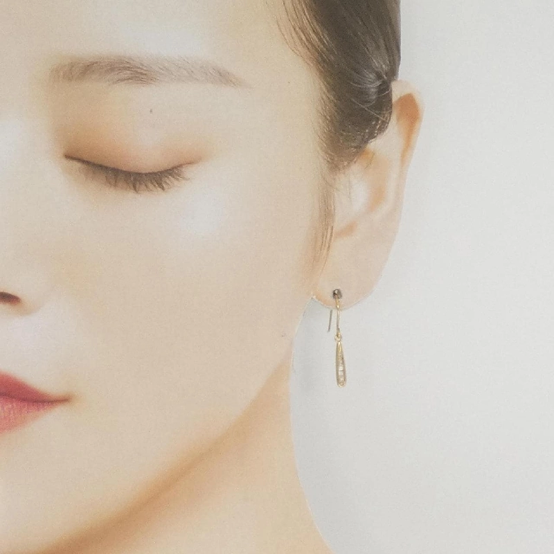 K18YG Bông tai kim cương 0.14CT - Hàng hiệu Chính hãng 874420