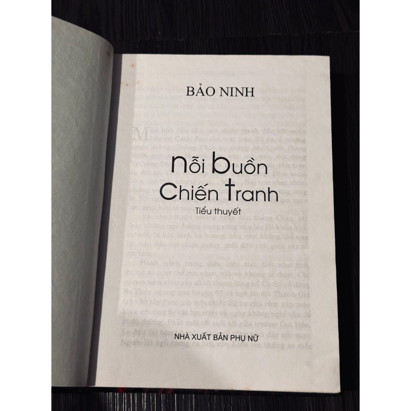 Nỗi buồn chiến tranh/ Sorrow of war (bìa cứng sách song ngữ) 475255