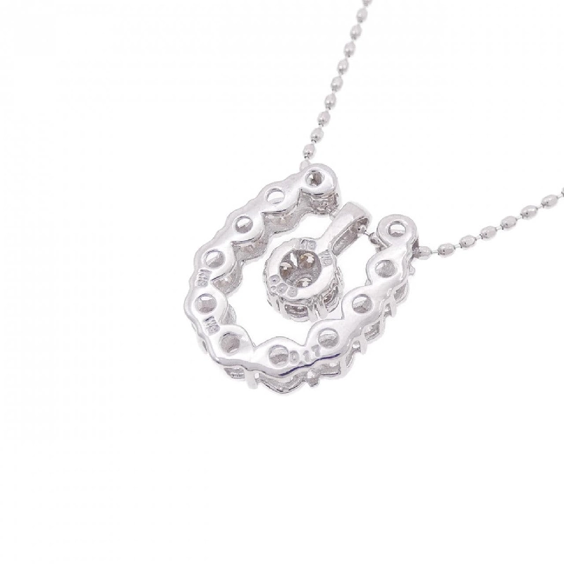 K18WG 2WAY Dây chuyền kim cương 0.08CT - Hàng hiệu Authentic 860665