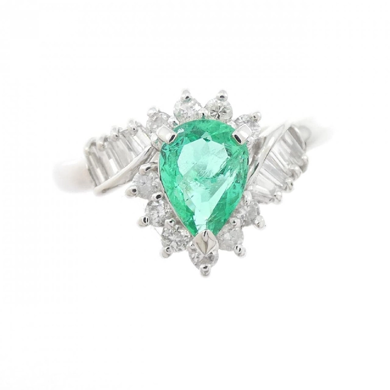 Nhẫn Emerald PT900 0.53CT - Hàng hiệu Authentic 851891