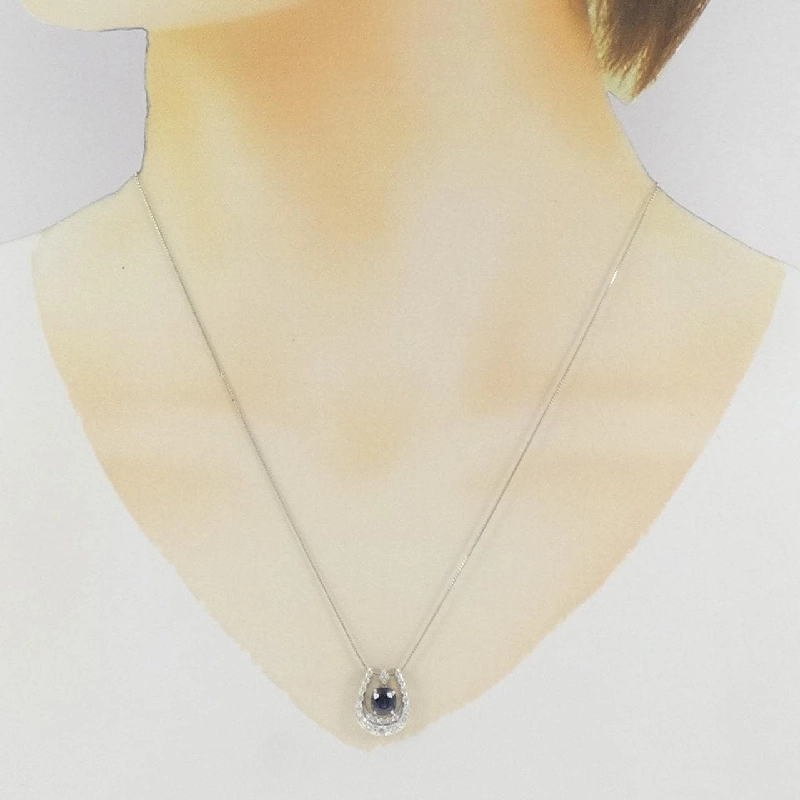 Dây chuyền Sapphire 2WAY PT900/PT850 1.16CT - Hàng hiệu Chính hãng 856284