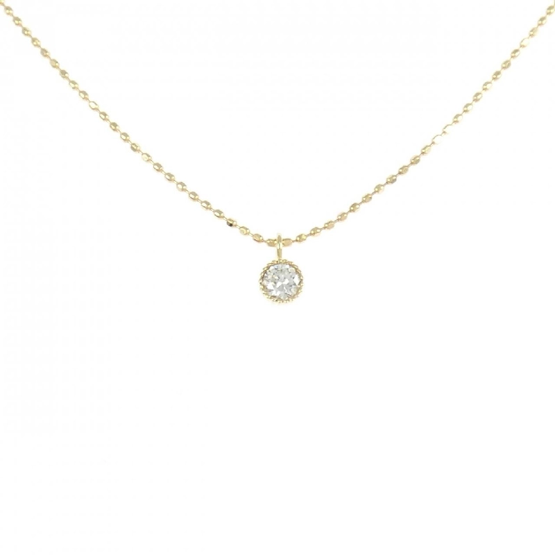 Dây chuyền kim cương K18YG 0.10CT - Hàng hiệu chính hãng 858200