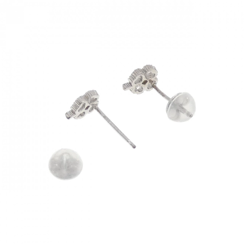 K18WG Bông tai kim cương hình cỏ 0.02CT - Hàng hiệu Chính hãng 871014