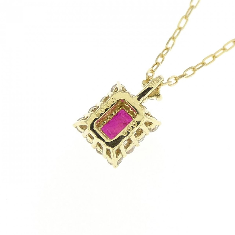 Dây chuyền ruby K18YG 0.09CT - Hàng hiệu chính hãng 868492