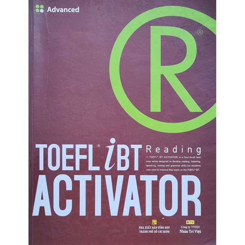 Tiếng Anh - COMBO 2 quyển TOEFT iBT ACTIVATOR READING (Intermediate và Advanced) 158723