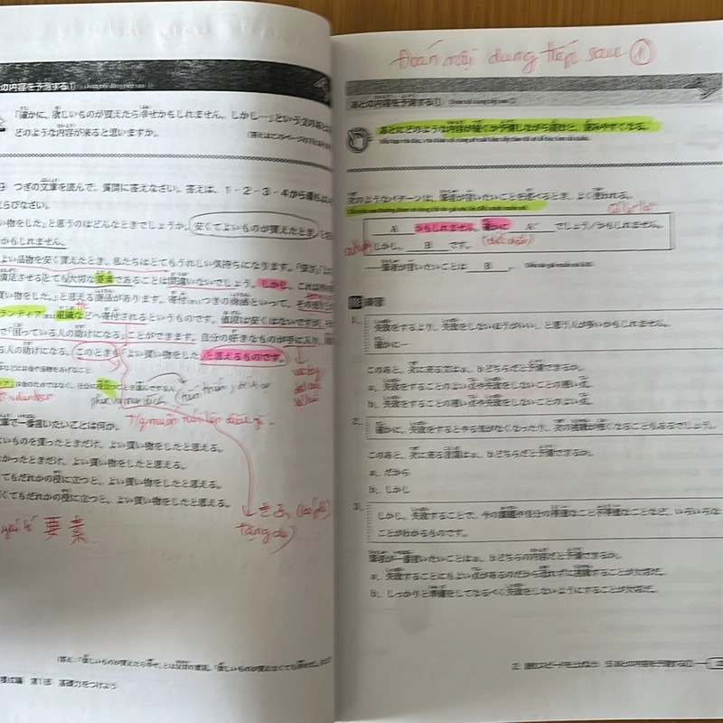 [2hand] Combo sách luyện JLPT đọc hiểu N3&N2 475008