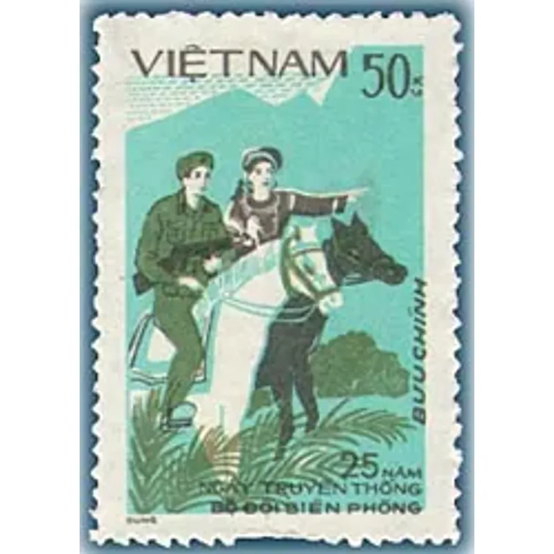 Tem  Kỷ niệm 25 năm ngày truyền thống bộ đội Biên phòng 714587