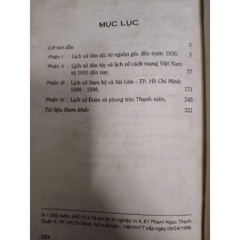 1000 câu hỏi lịch sử Việt Nam - Xb 1998 - 324 trang - LỊCH SỬ - CHÍNH TRỊ - TRIẾT HỌC - ANTQ2011-59 702483