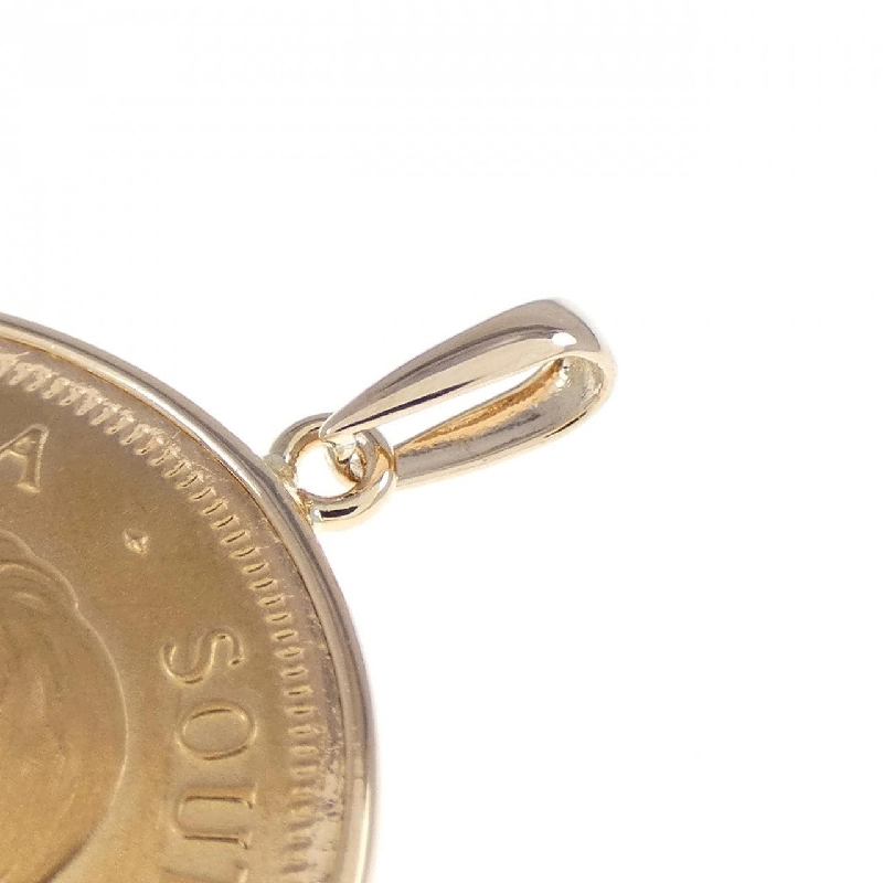 K18PG(枠) Đồng xu mặt dây chuyền - Hàng hiệu Authentic 871604