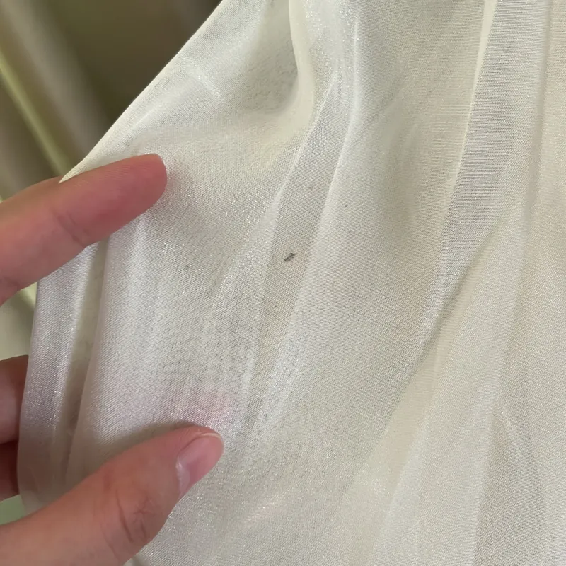 Áo kiểu tơ trắng 588992