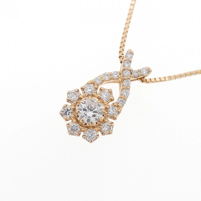 K18PG Dây chuyền kim cương 0.110CT - Hàng hiệu Chính hãng 866991