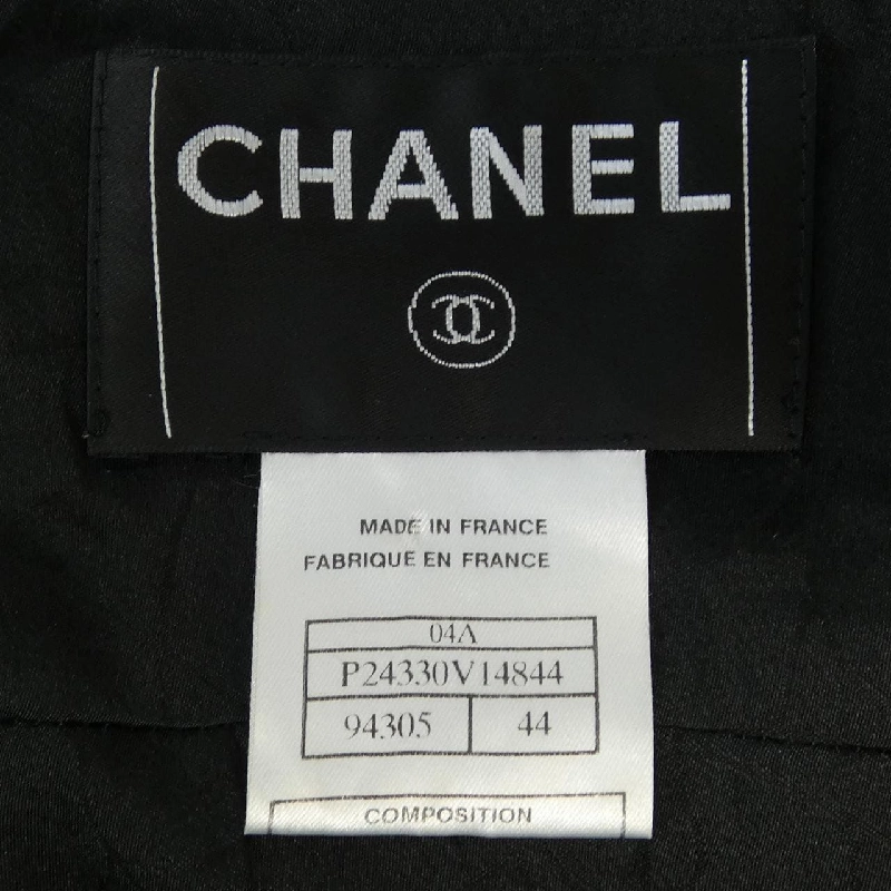【Vintage】Chanel CHANEL P24330V14844 04A Áo khoác không cổ 629486
